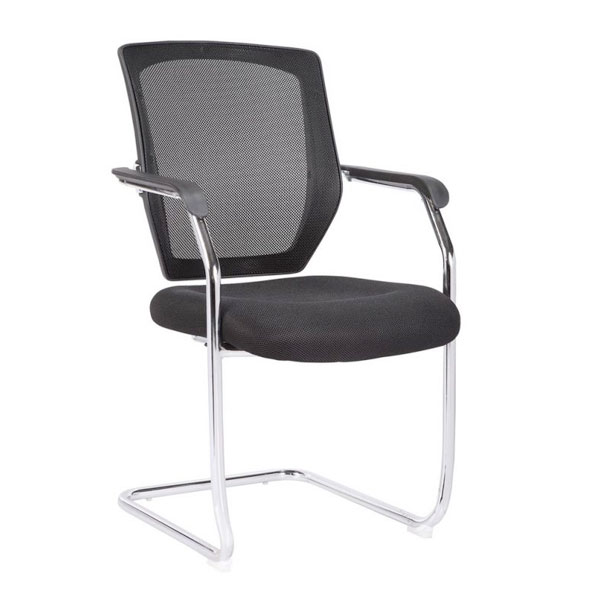 A Nautilus Cantilever chair shown in Black.